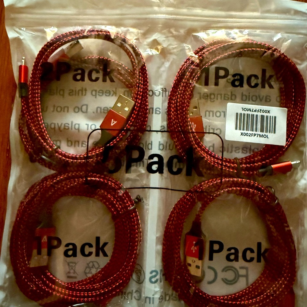 APPLE CERTIFIED IPHONE 5 PACK CHARGERS